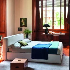 Letto Imbottito Elisabeth Con Contenitore