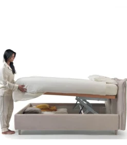 Letto Imbottito Gaia Con Contenitore