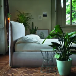 Letto Imbottito Helene Con Contenitore