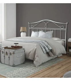 Letto In Ferro Matrimoniale Ischia, Con Pediera O Giroletto