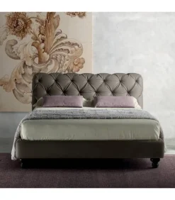 Letto King Lift Con La Struttura Completamente Imbottita Capitonne