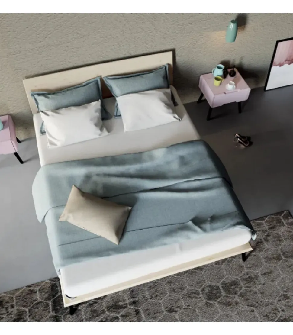 Letto Matrimoniale Dolcevita In Massello Di Abete Spazzolato