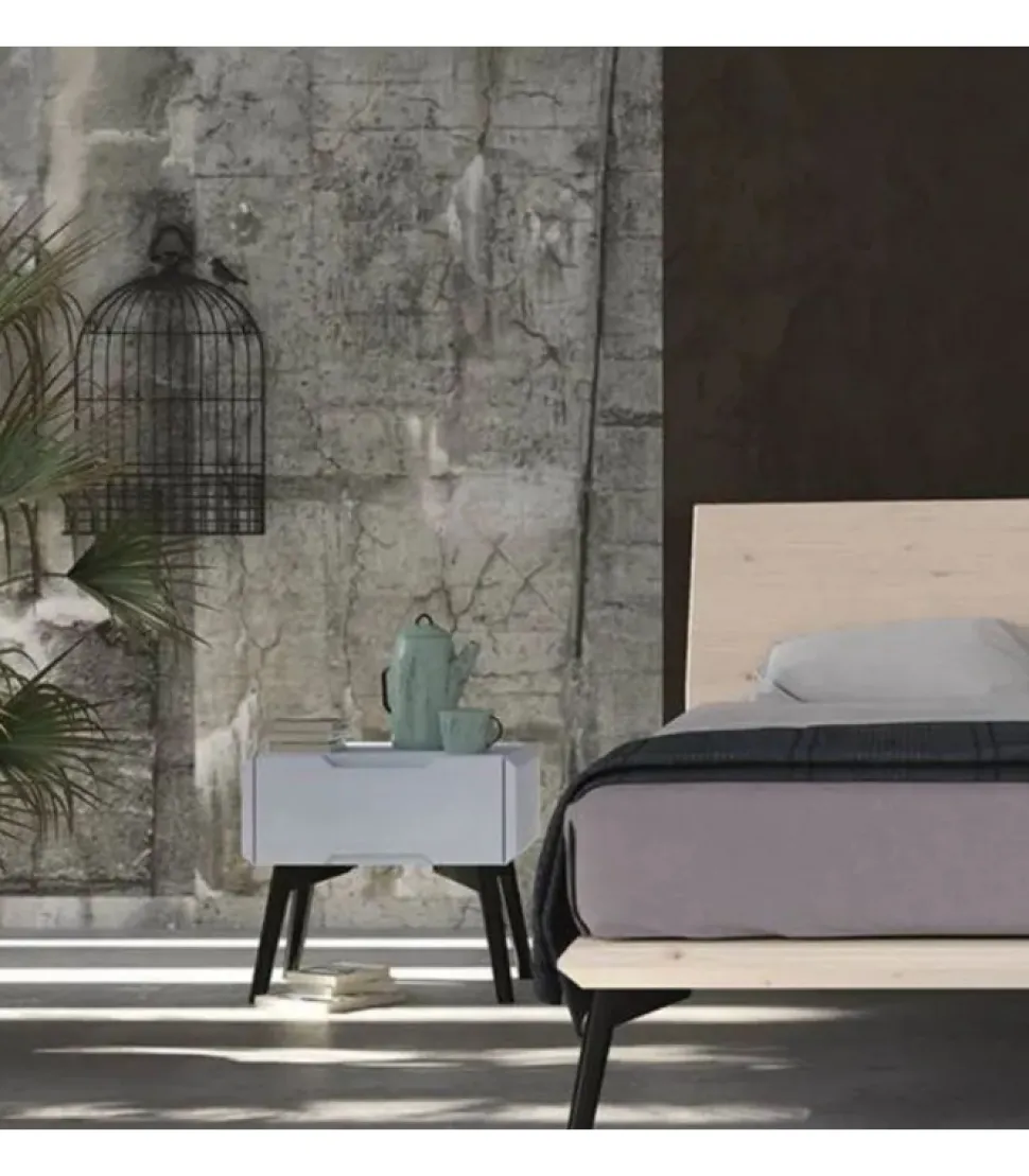 Letto Matrimoniale Dolcevita In Massello Di Abete Spazzolato