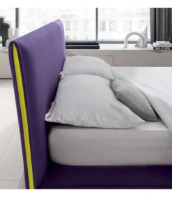 Letto Matrimoniale Modello Elle In Tessuto Di Felis