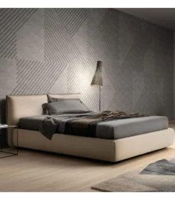 Letto Modern Di Samoa Imbottito E Rivestito In Pelle, Ecopelle O Tessuto, Completamente Sfoderabile.
