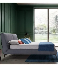 Letto Monza Imbottito E Rivestito.