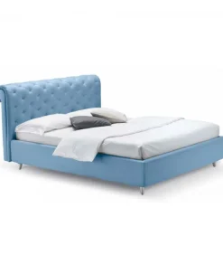 Letto Paris L Con Piedini In Legno E Rete Ortopedica.