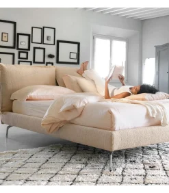 Letto So Pop H17 Imbottito E Rivestito Con Tessuti Sfoderabili.