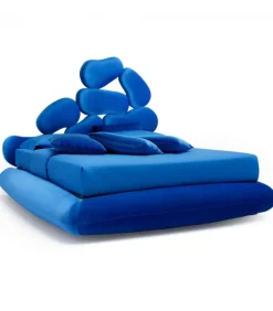 Letto Stones, Imbottito E Rivestito.