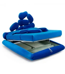 Letto Stones, Imbottito E Rivestito.