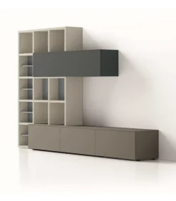 Libreria Con Basi Sporgenti Porta Tv