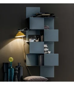 Libreria Pensile In Metallo Snake