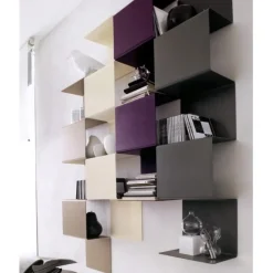 Libreria Pensile In Metallo Snake