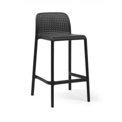 Lido Mini Outdoor, Sgabello Impilabile Fisso In Polipropilene, Per Esterni Ed Interni