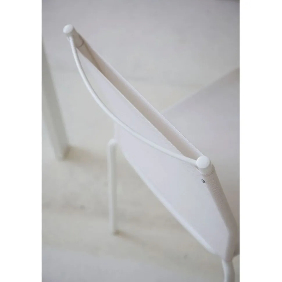 Liu, Sedia In Metallo Con Rivestimento Rete In Textplast