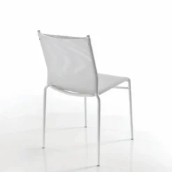 Liu, Sedia In Metallo Con Rivestimento Rete In Textplast