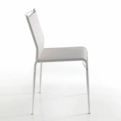 Liu, Sedia In Metallo Con Rivestimento Rete In Textplast