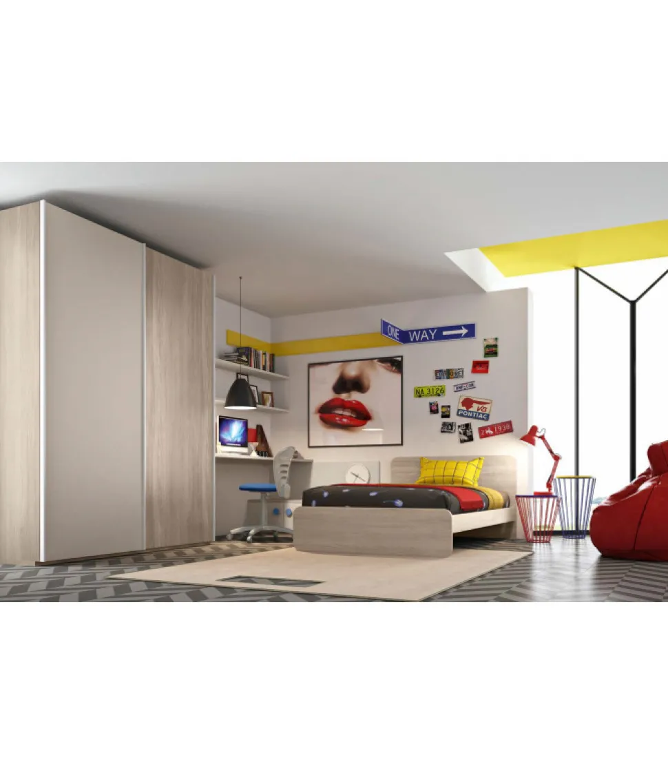 Luna, Letto Da Una Piazza E Mezzo Per Cameretta