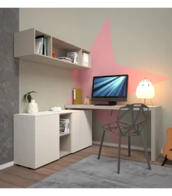Madia Con Scrivania Ad Angolo