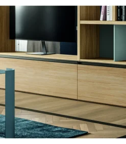 Madia Con Vetrine E Cassettiera