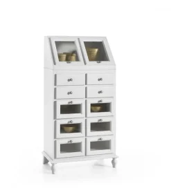 Mobile Dispensa Con Cassetti Vetro E Comode Ribalte