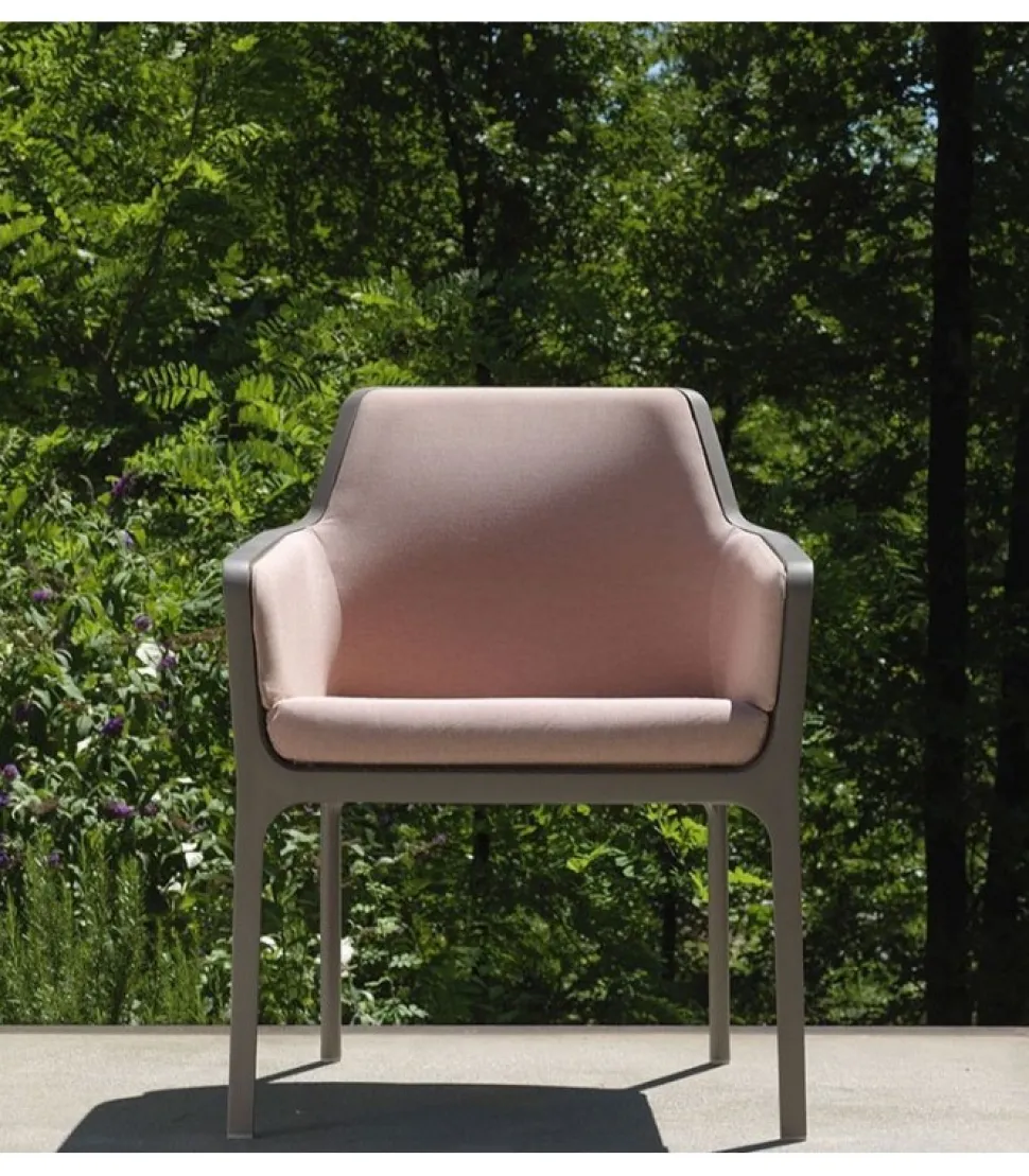 Net Relax Shell Poltrona Con Braccioli Per Interni Ed Esterni E Cuscineria