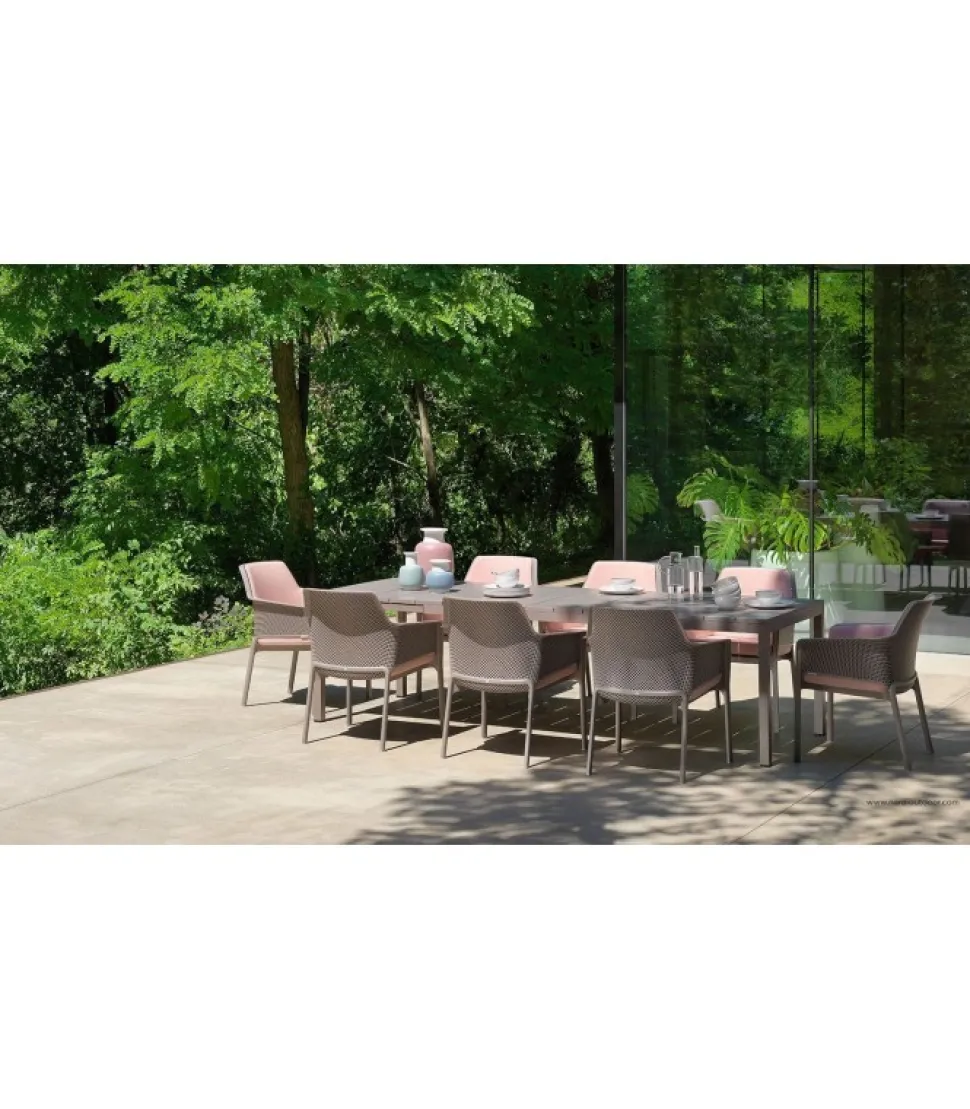 Net Relax Shell Poltrona Con Braccioli Per Interni Ed Esterni E Cuscineria