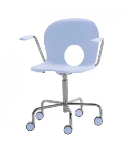 Olivia, Poltroncina Girevole Su Ruote Altezza Fissa Di Rexite