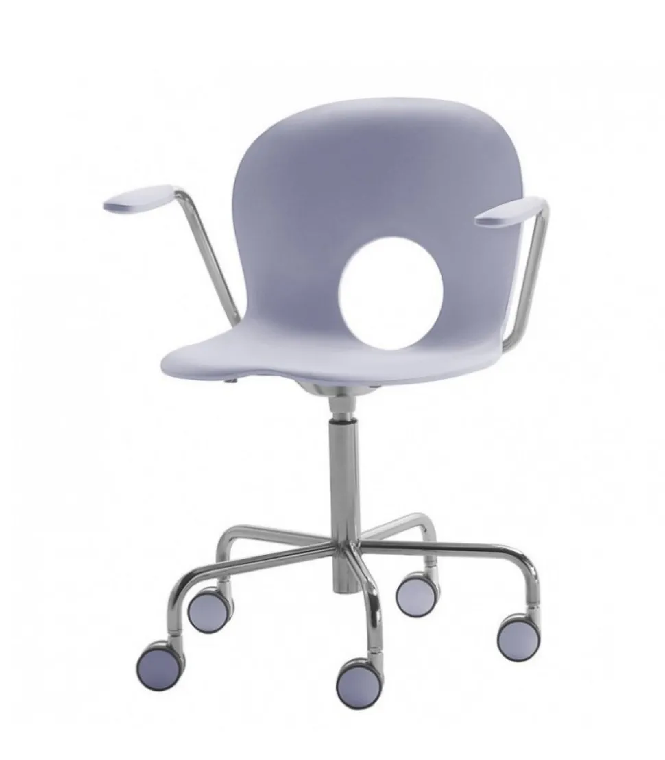 Olivia, Poltroncina Girevole Su Ruote Altezza Fissa Di Rexite