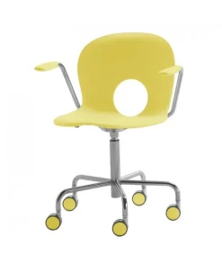 Olivia, Poltroncina Girevole Su Ruote Altezza Fissa Di Rexite