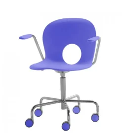 Olivia, Poltroncina Girevole Su Ruote Altezza Fissa Di Rexite