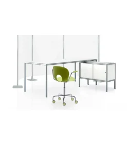 Olivia, Poltroncina Girevole Su Ruote Altezza Fissa Di Rexite