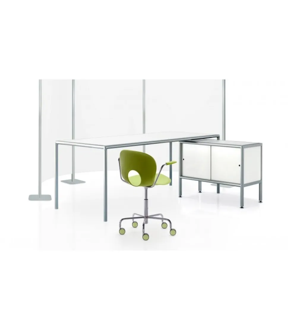 Olivia, Poltroncina Girevole Su Ruote Altezza Fissa Di Rexite