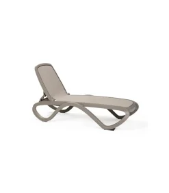 Omega, Lettino Prendisole In Polipropilene E Tessuto