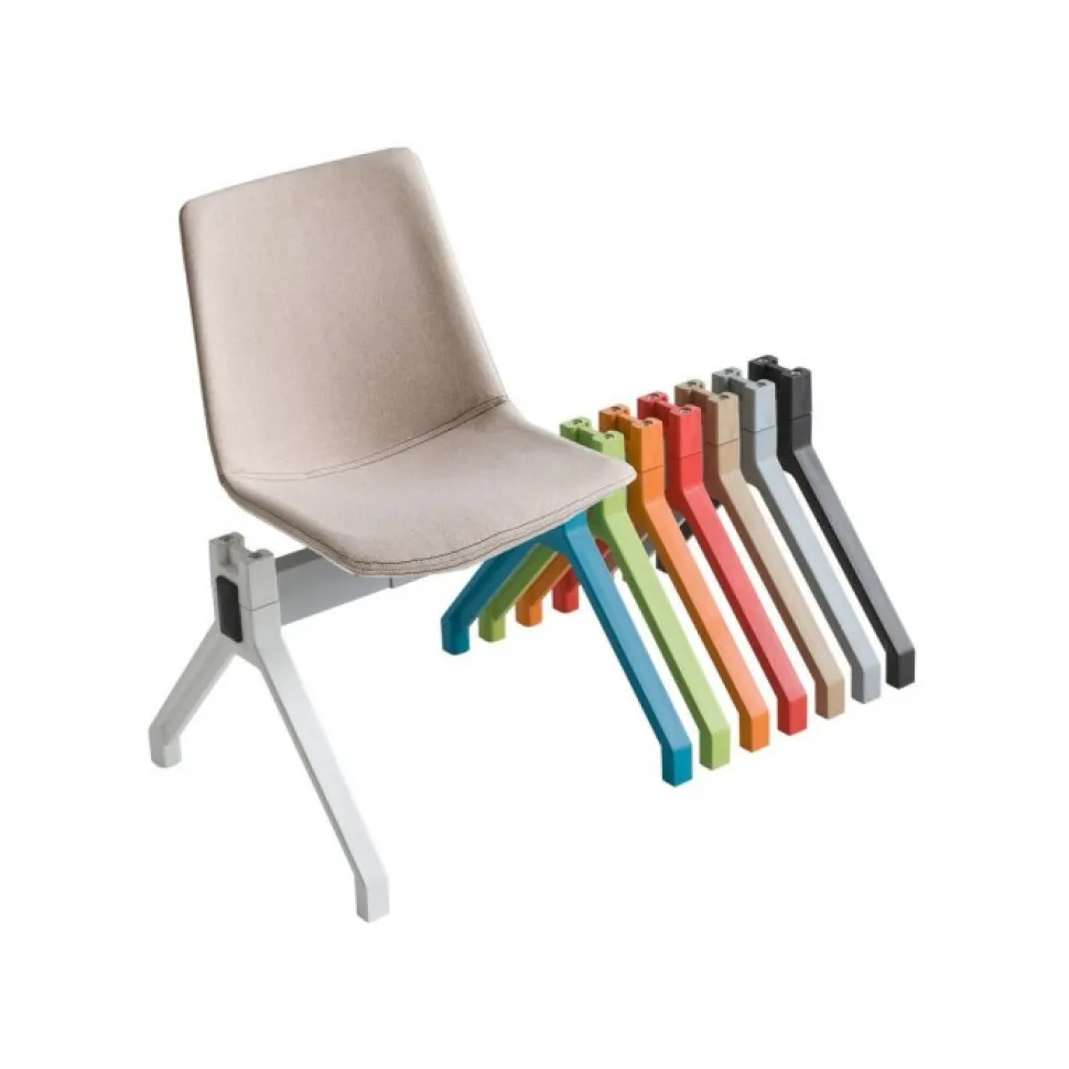 Panca Attesa Akami Pg Gambe In Metallo E Seduta Confortevole