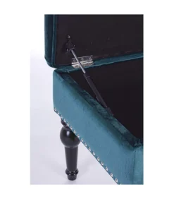 Panca Contenitore Bernard Blu Pavone