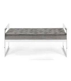 Panca Sveva Velluto Grigio 97X44