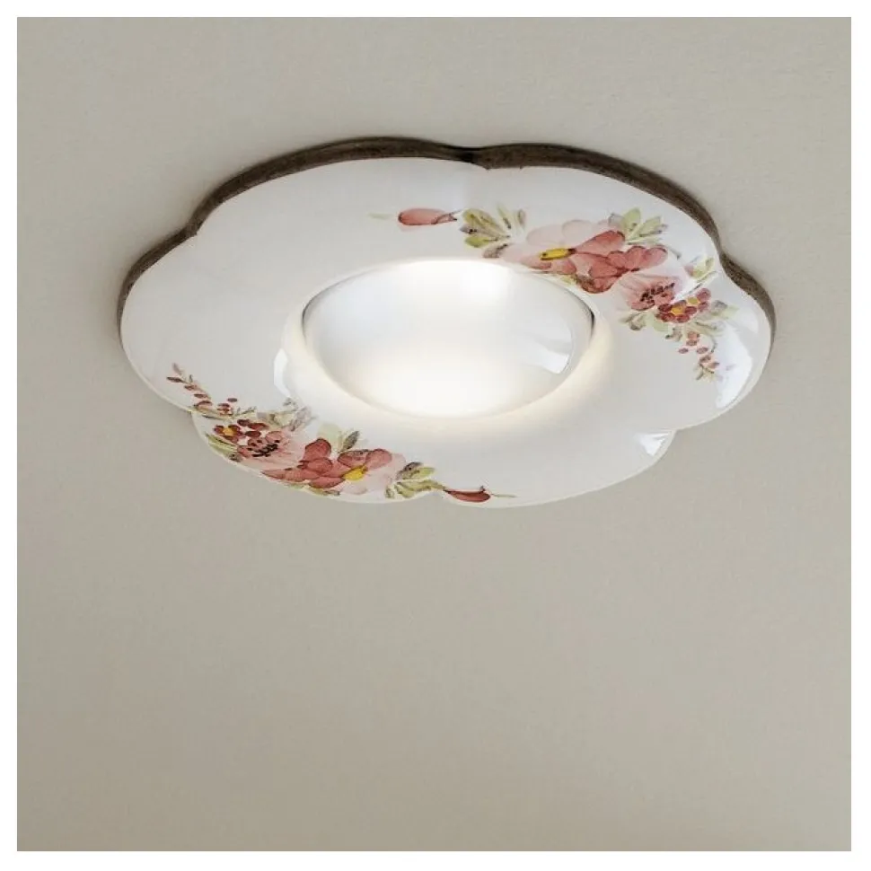 Pescara Faretto Ad Incasso, Decorata Con Fantasie Stile Classico