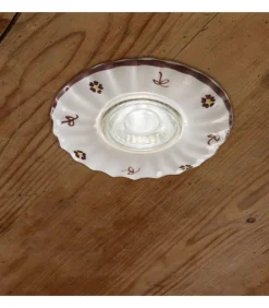 Pescara Faretto Ad Incasso, Decorata Con Fantasie Stile Classico