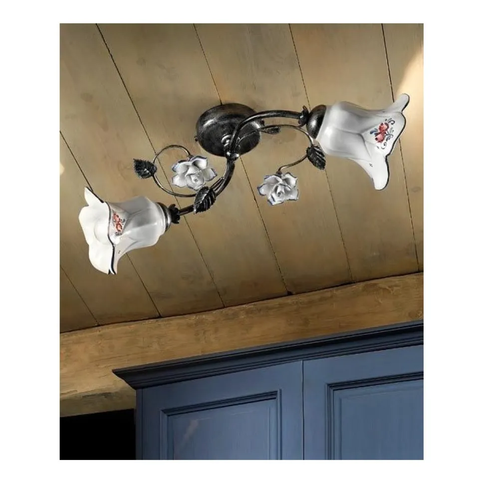 Pisa Plafoniera, Decorata Con Fantasie Stile Classico