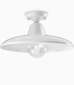 Plafoniera Black&White, Realizzata In Ceramica In Italia Da Ferroluce.