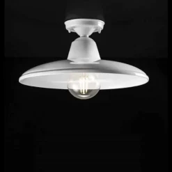 Plafoniera Black&White, Realizzata In Ceramica In Italia Da Ferroluce.