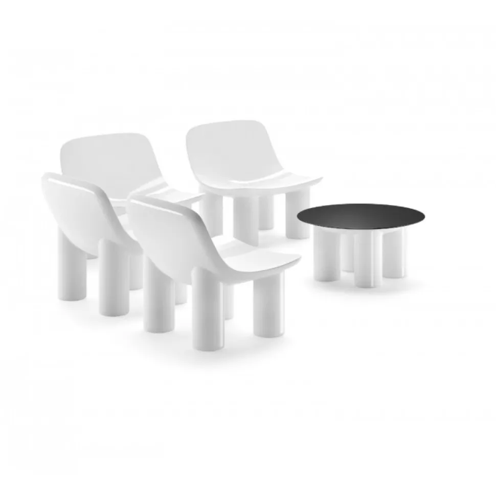 Poltrona Angolare Atene Corner Di Plust, Realizzata In Polipropilene E Cerificata Da Catas.