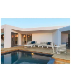 Poltrona Angolare Marinel Bianca Yk11