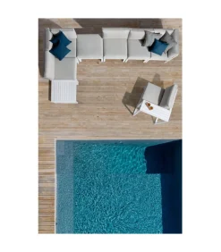 Poltrona Angolare Marinel Bianca Yk11