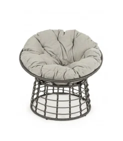 Poltrona Con Cuscino Molly Grigio