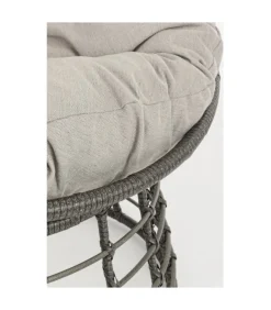 Poltrona Con Cuscino Molly Grigio