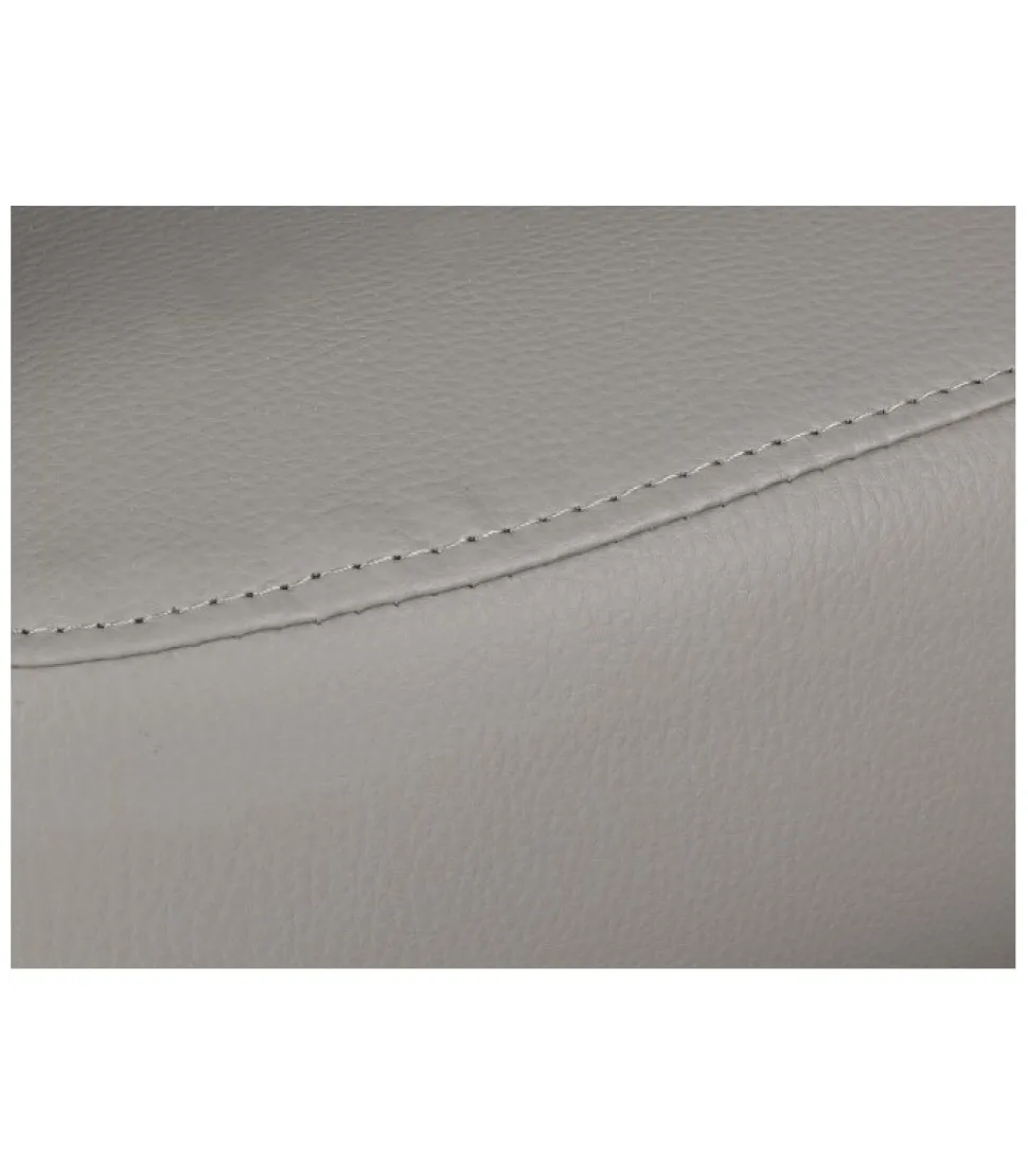 Poltrona Con Pouf Rita Grigio Chiaro