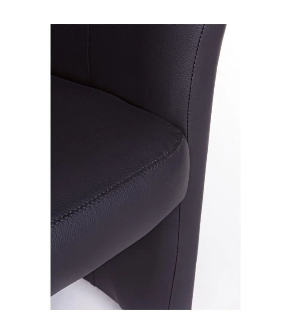 Poltrona Con Pouf Rita Nero