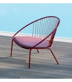 Poltrona Da Giardino In Acciaio Zincato